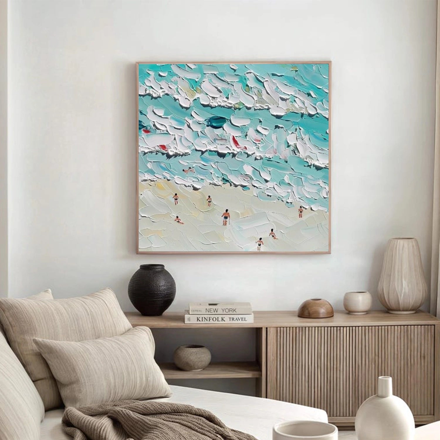 Surfing Sports Textured Wall Art #SC025