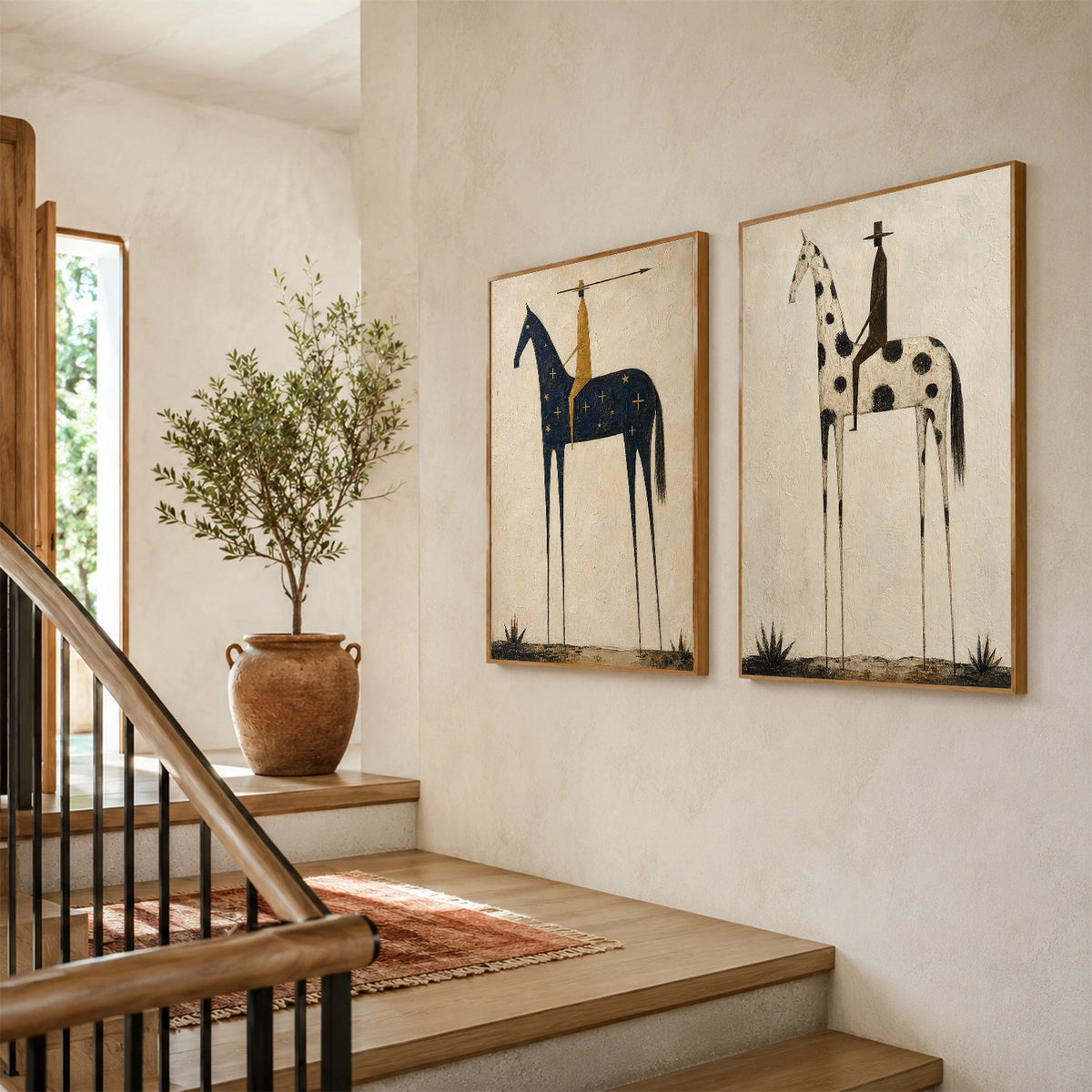 Western Cowboy Wall Art Set of 2 #AC009