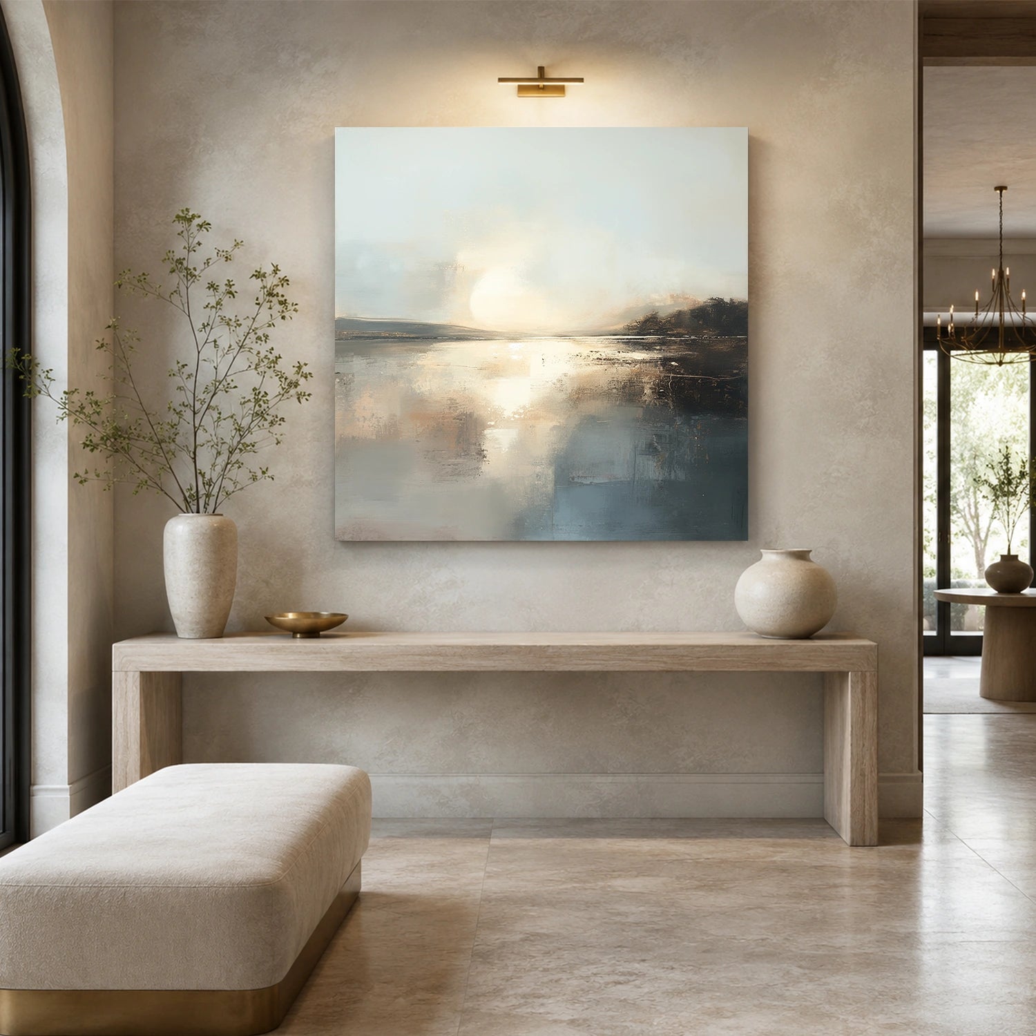 Abstract Ocean And Sky Wall Art #OS116