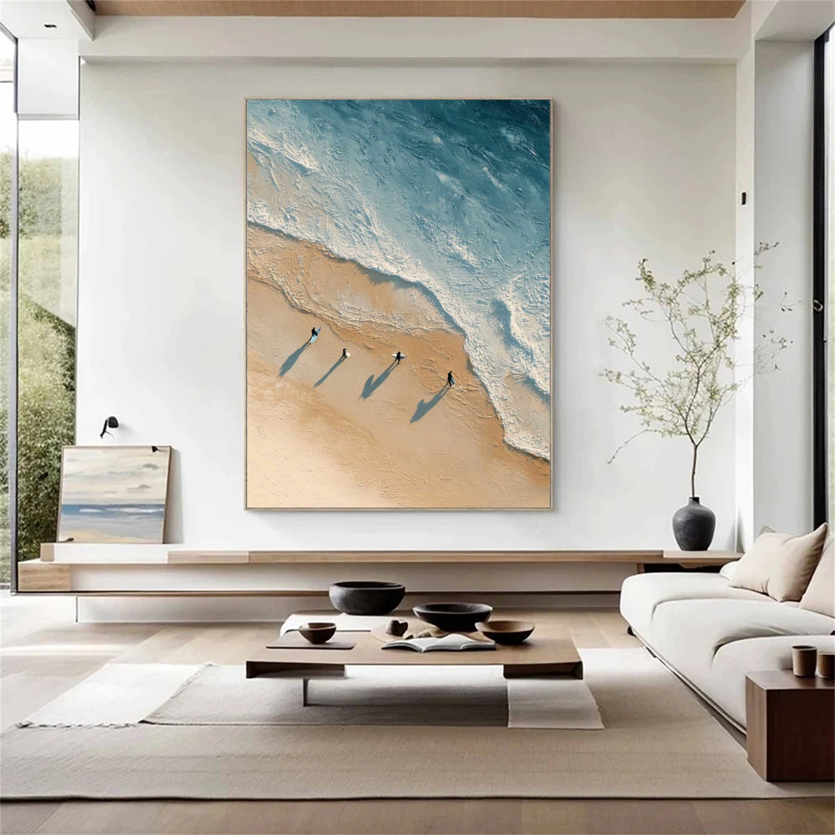 Abstract Ocean And Sky Wall Art #OS041