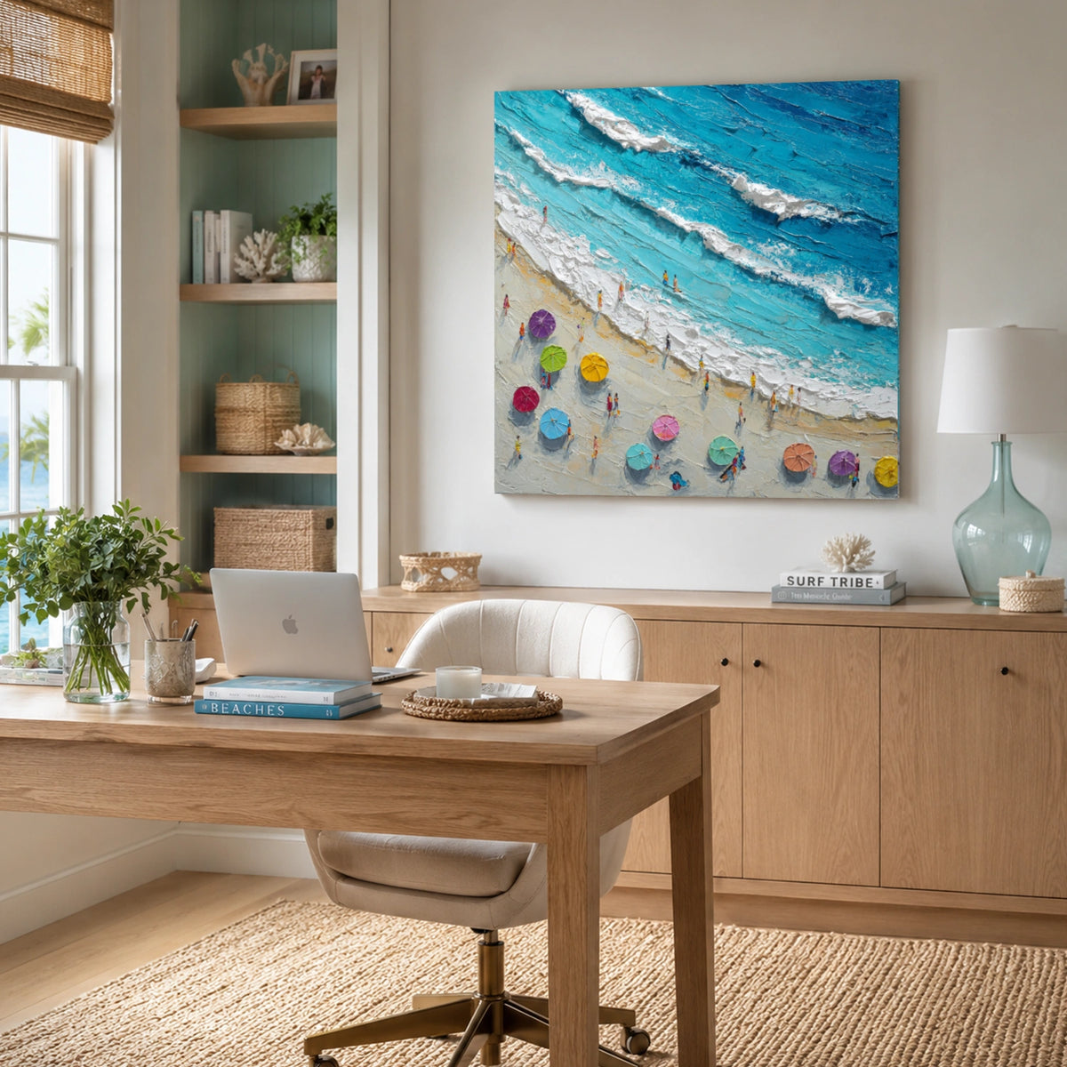 Abstract Ocean And Sky Wall Art #OS011