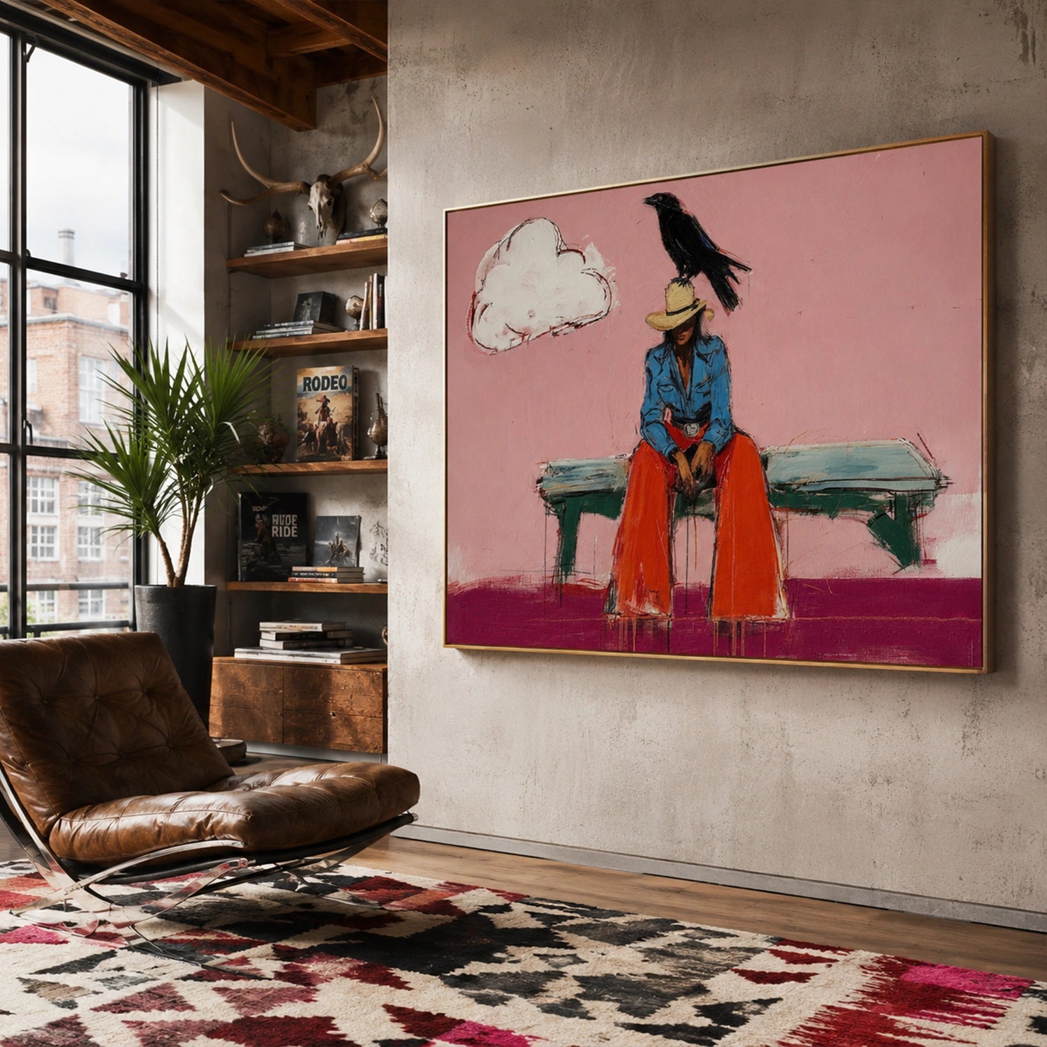 Western Cowboy Wall Art #AC040