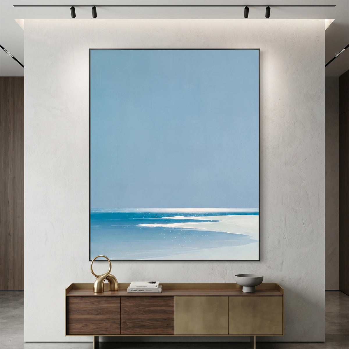 Abstract Ocean And Sky Wall Art #OS121