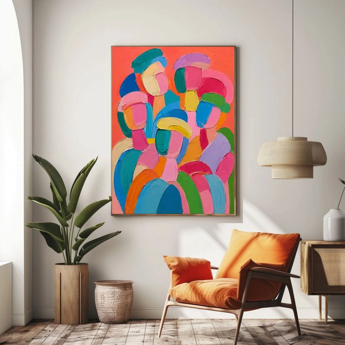 Abstract Portrait Wall Art #LA038