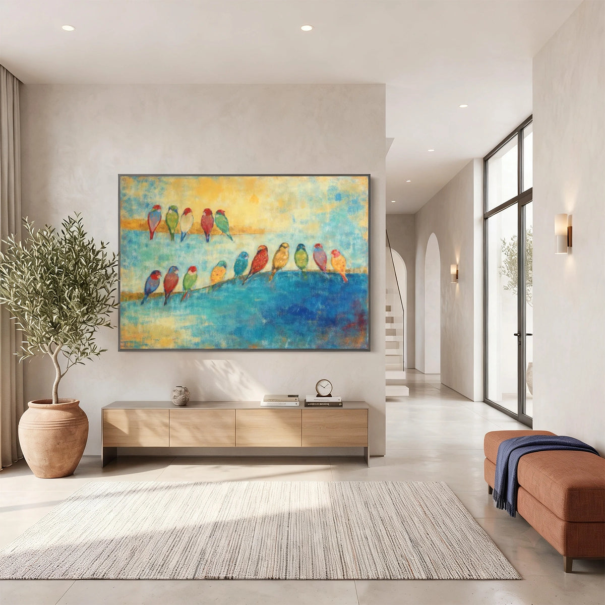 Abstract Animal Bird Wall Art #AN045