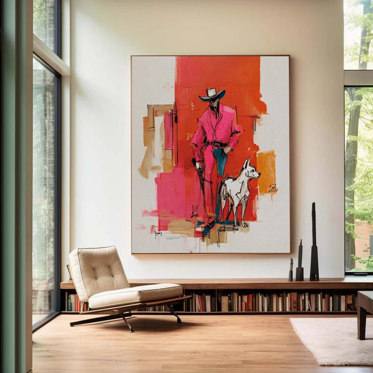 Abstract Portrait Wall Art #LA009