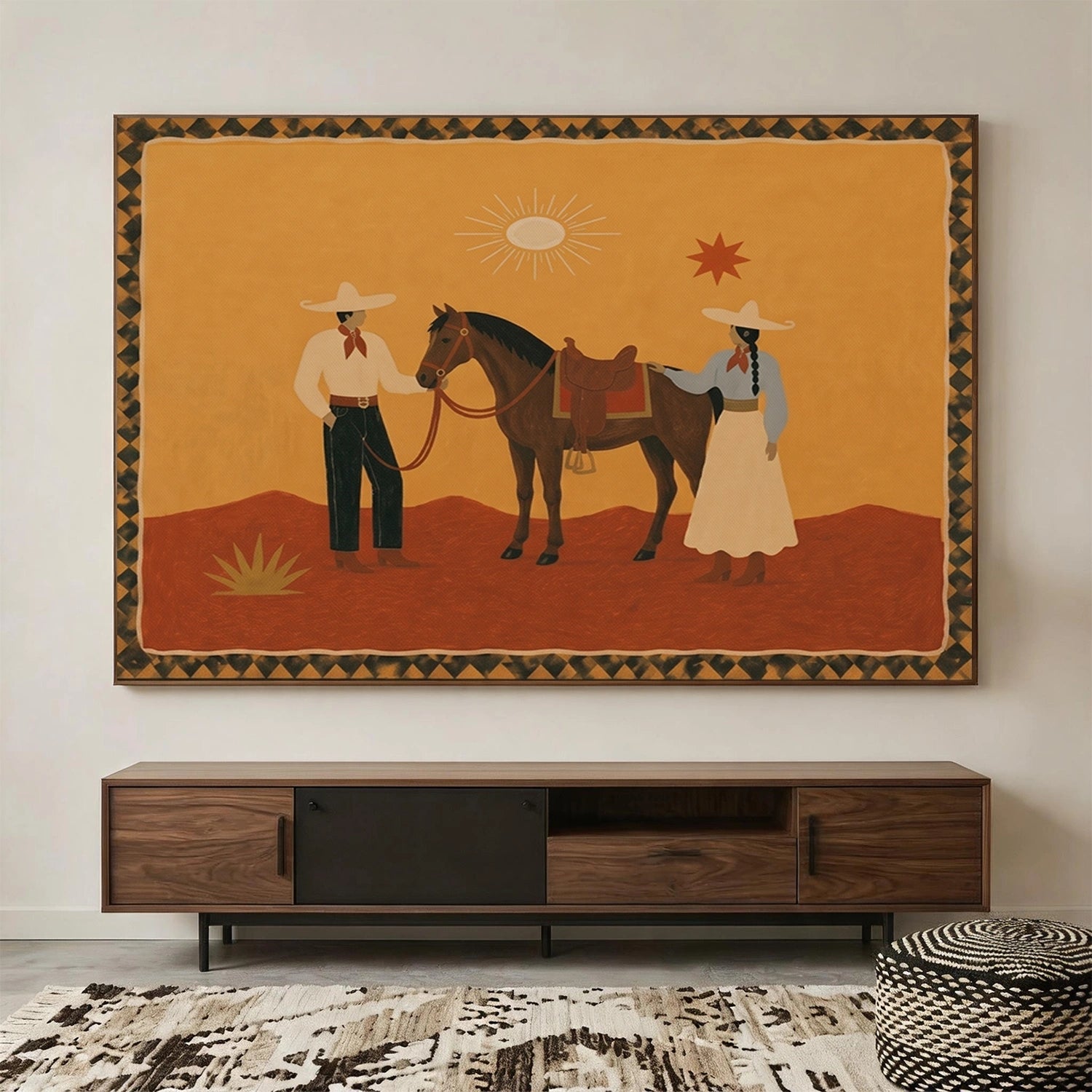 Western Cowboy Wall Art # AC111
