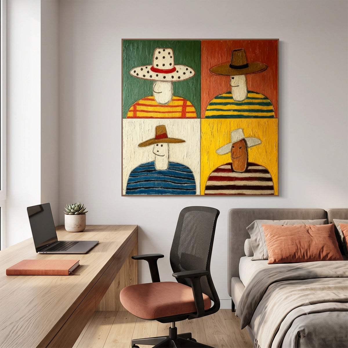 Abstract Portrait Wall Art #LA043