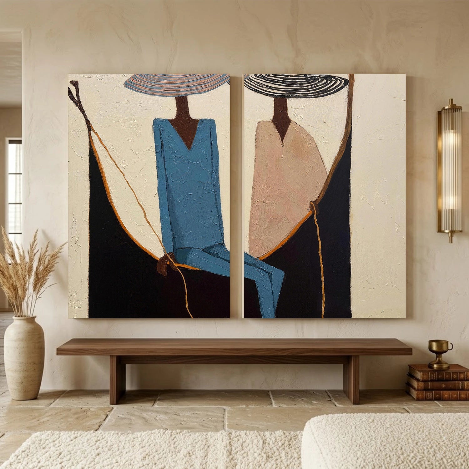 Western Cowboy Wall Art Set of 2 #AC076