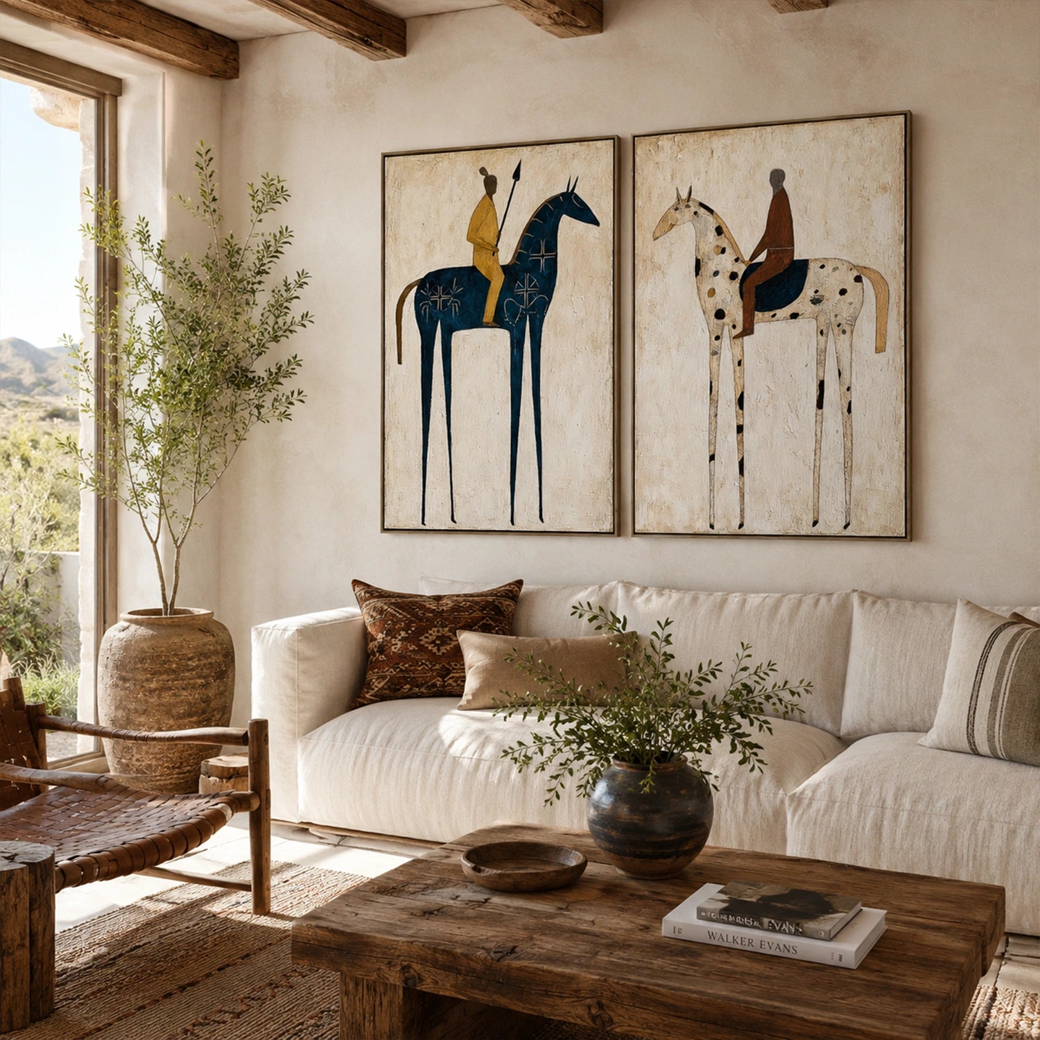 Western Cowboy Wall Art Set of 2 #AC004