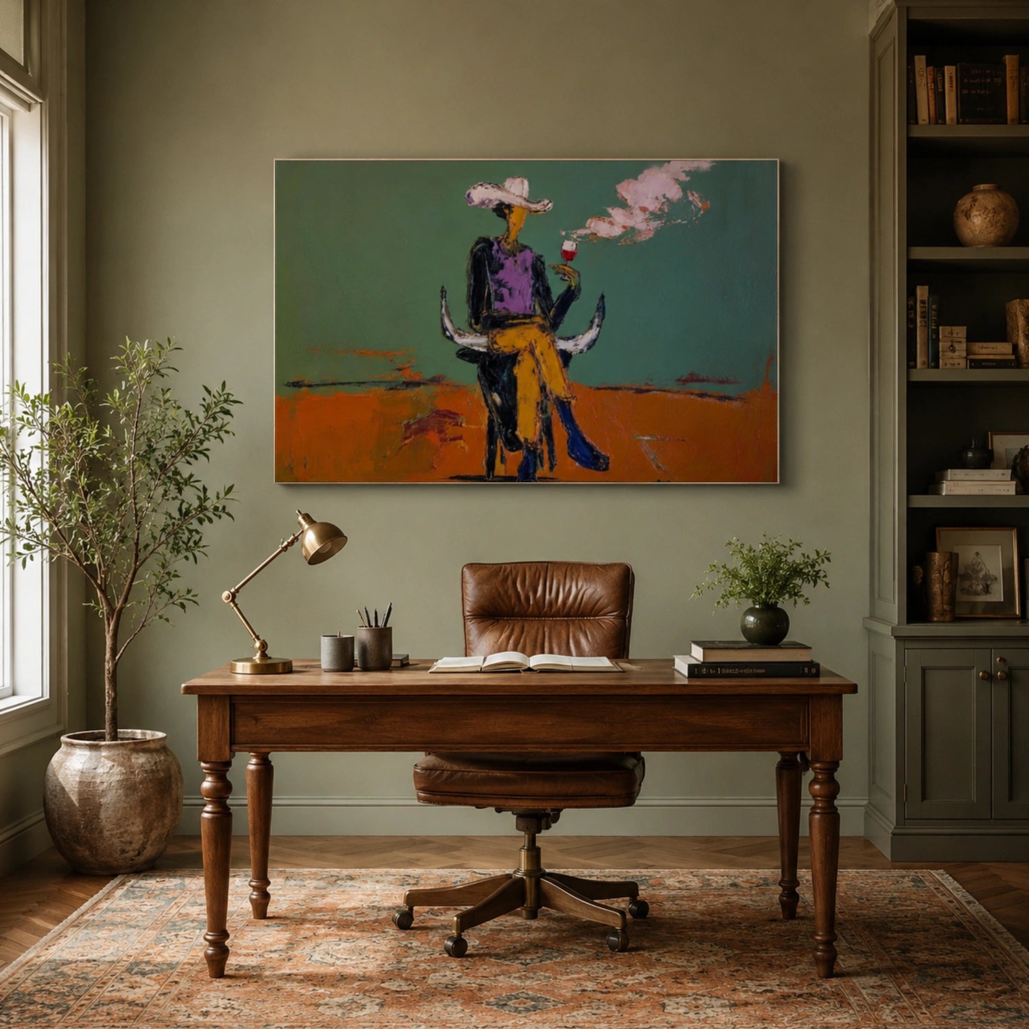 Western Cowboy Wall Art #AC051