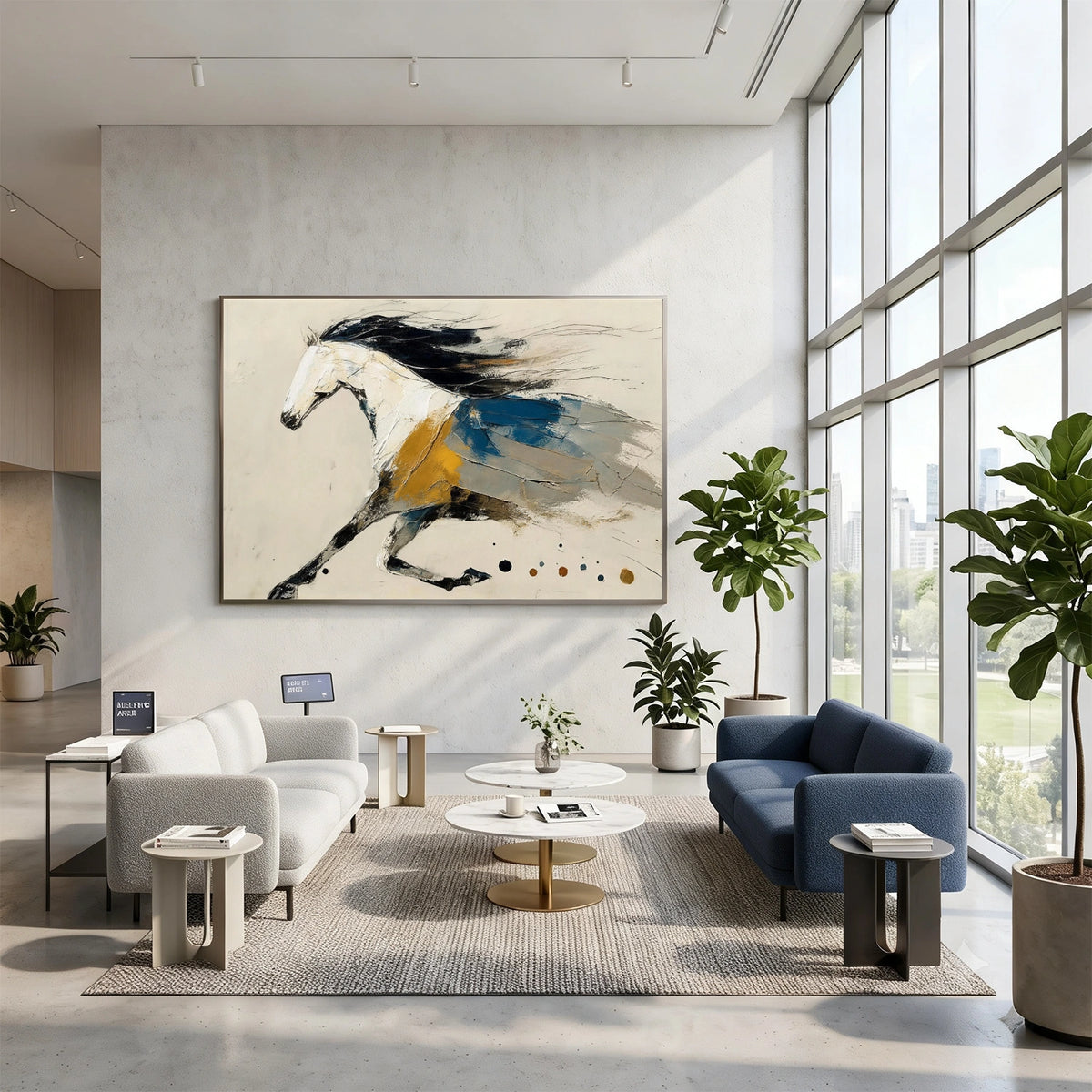 Abstract Animal Horse Wall Art #AN043