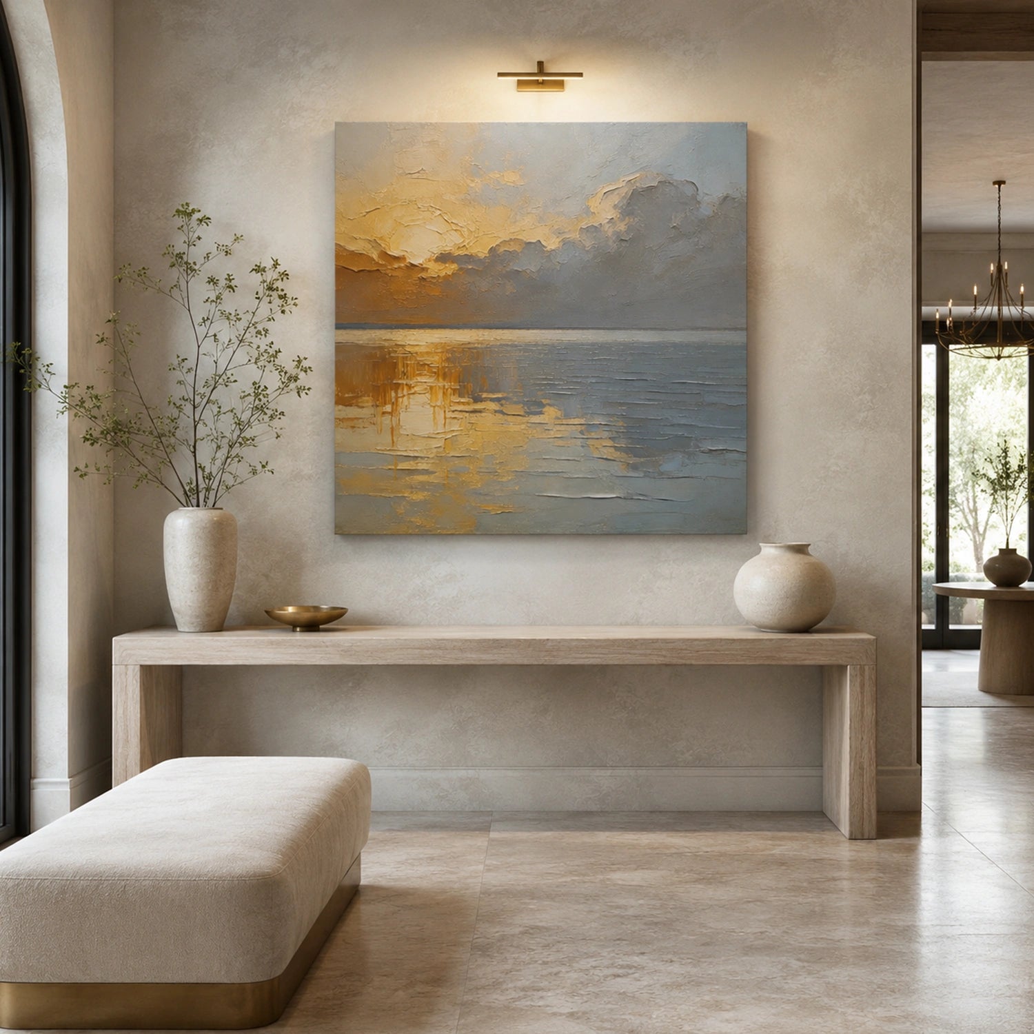 Abstract Ocean And Sky Wall Art #OS023