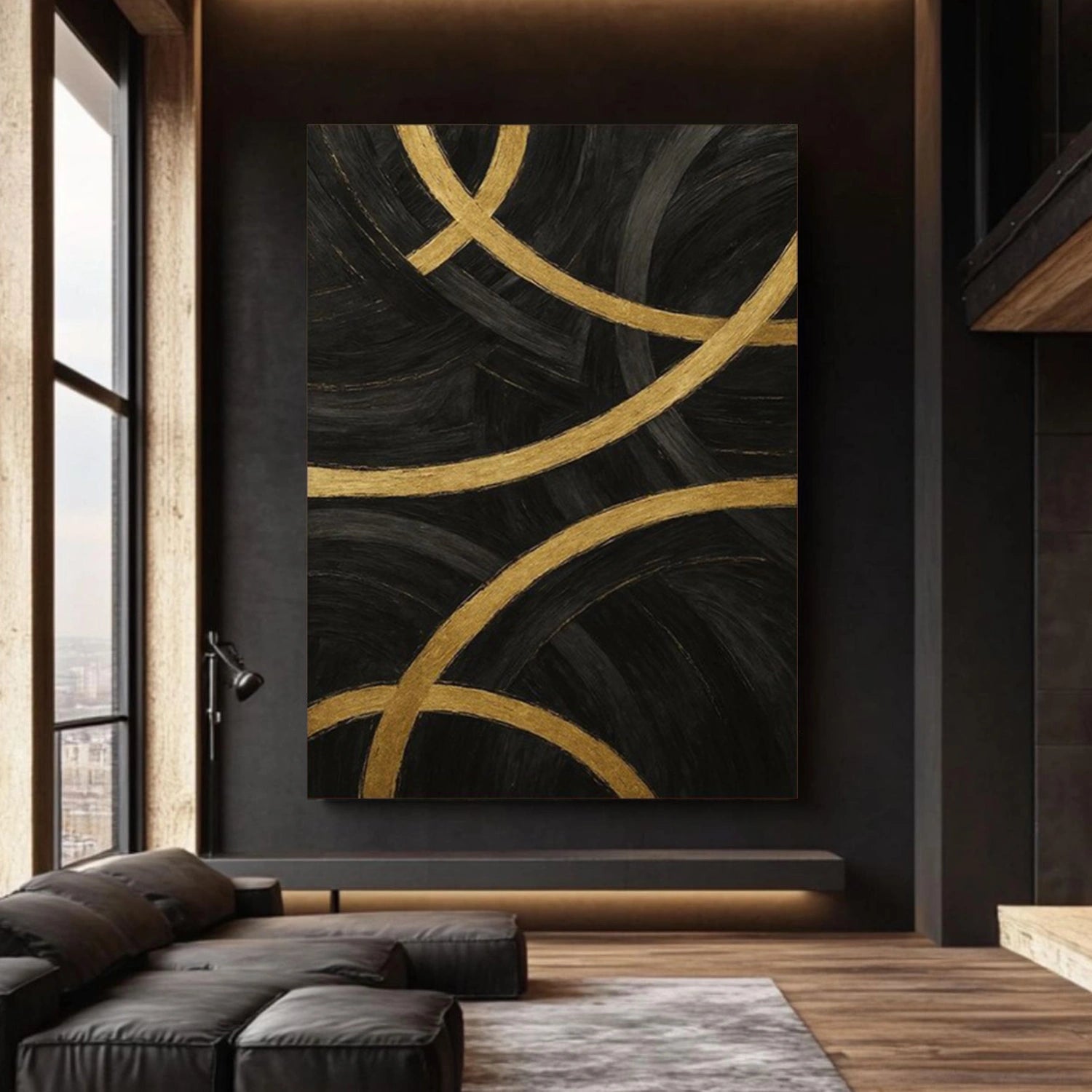 Black Minimalist Wall Art #MW001