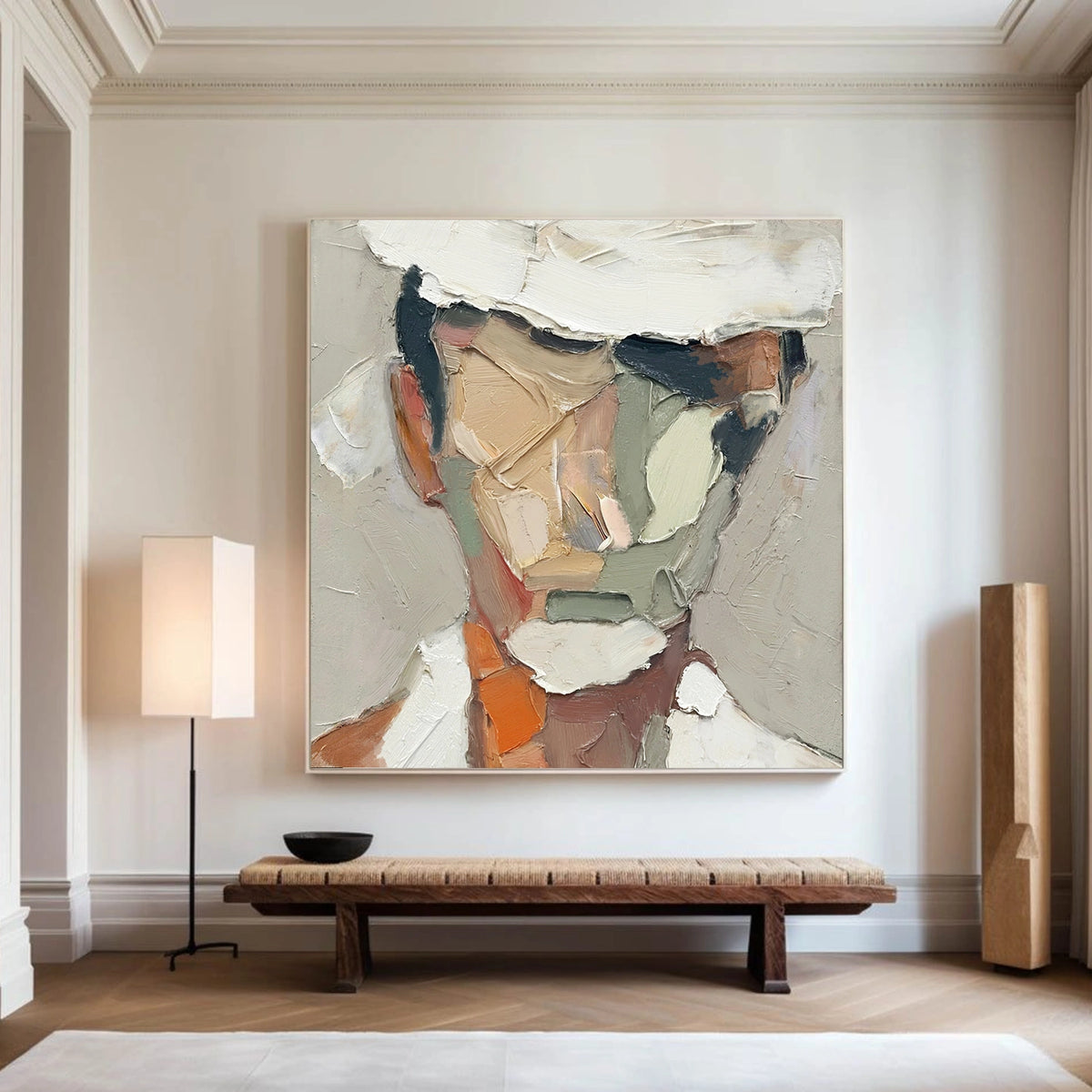 Abstract Portrait Textured Wall Art #LA024
