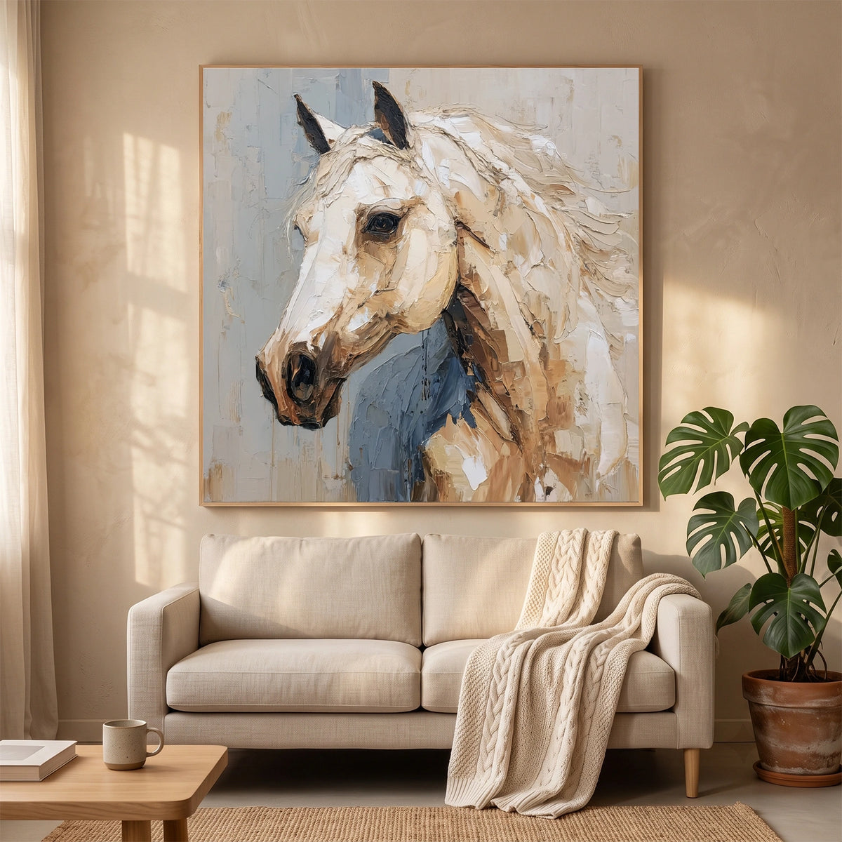 Abstract Animal Horse Wall Art #AN041