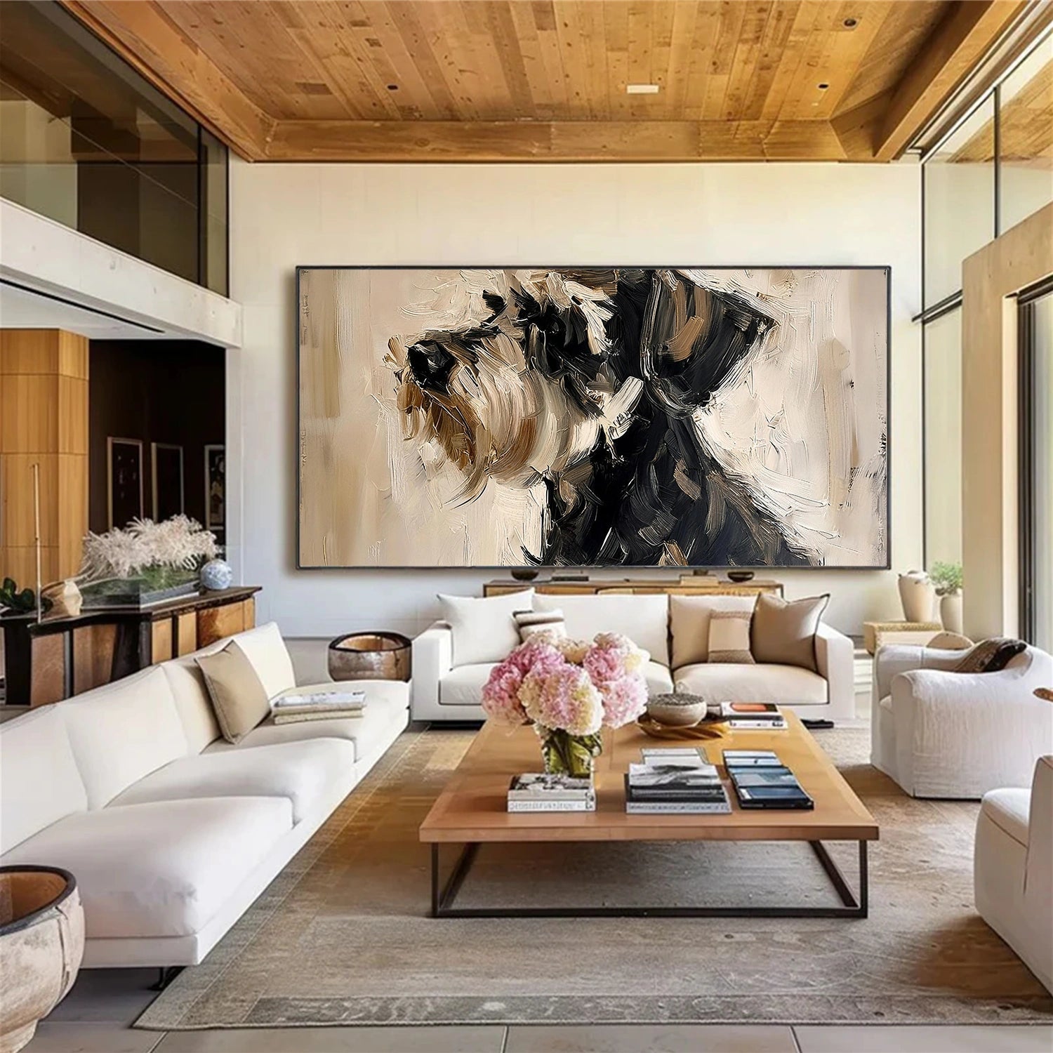Abstract Animal Dog Wall Art #AN012