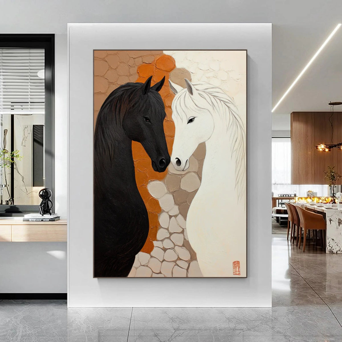 Abstract Animal Horse Wall Art #AN037