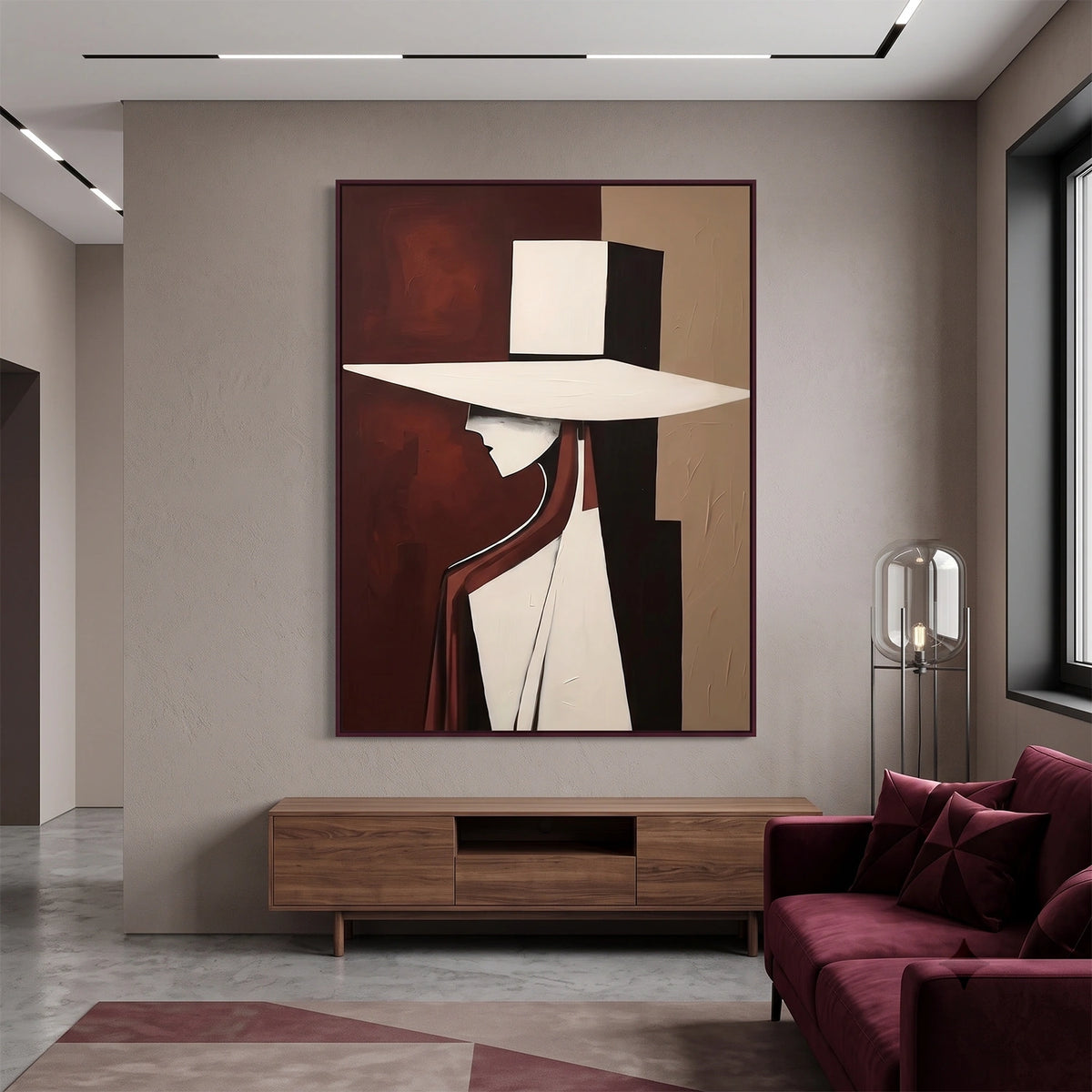 Abstract Portrait Wall Art #LA037