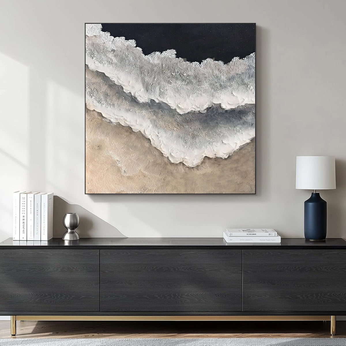 Abstract Ocean And Sky Wall Art #OS004