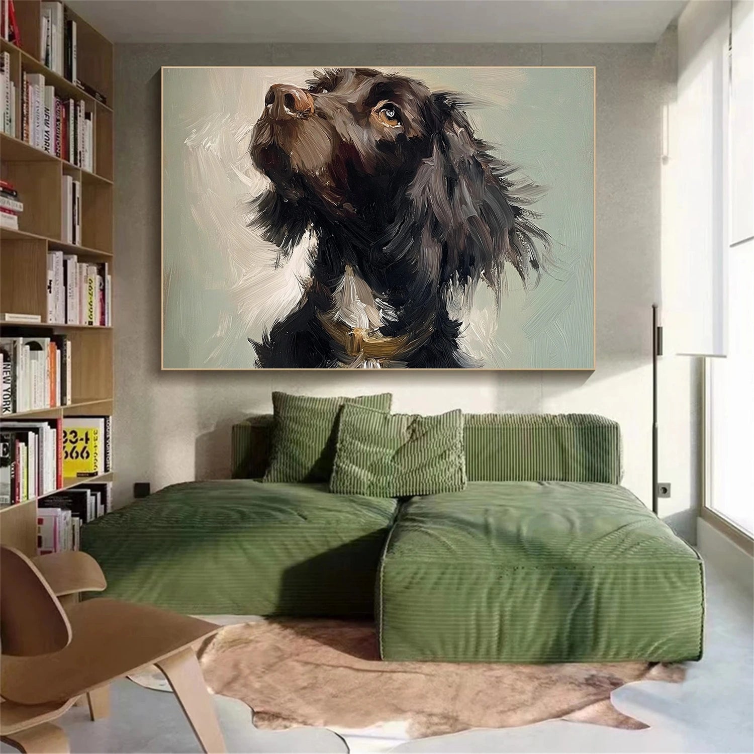 Abstract Animal Dog Wall Art #AN014