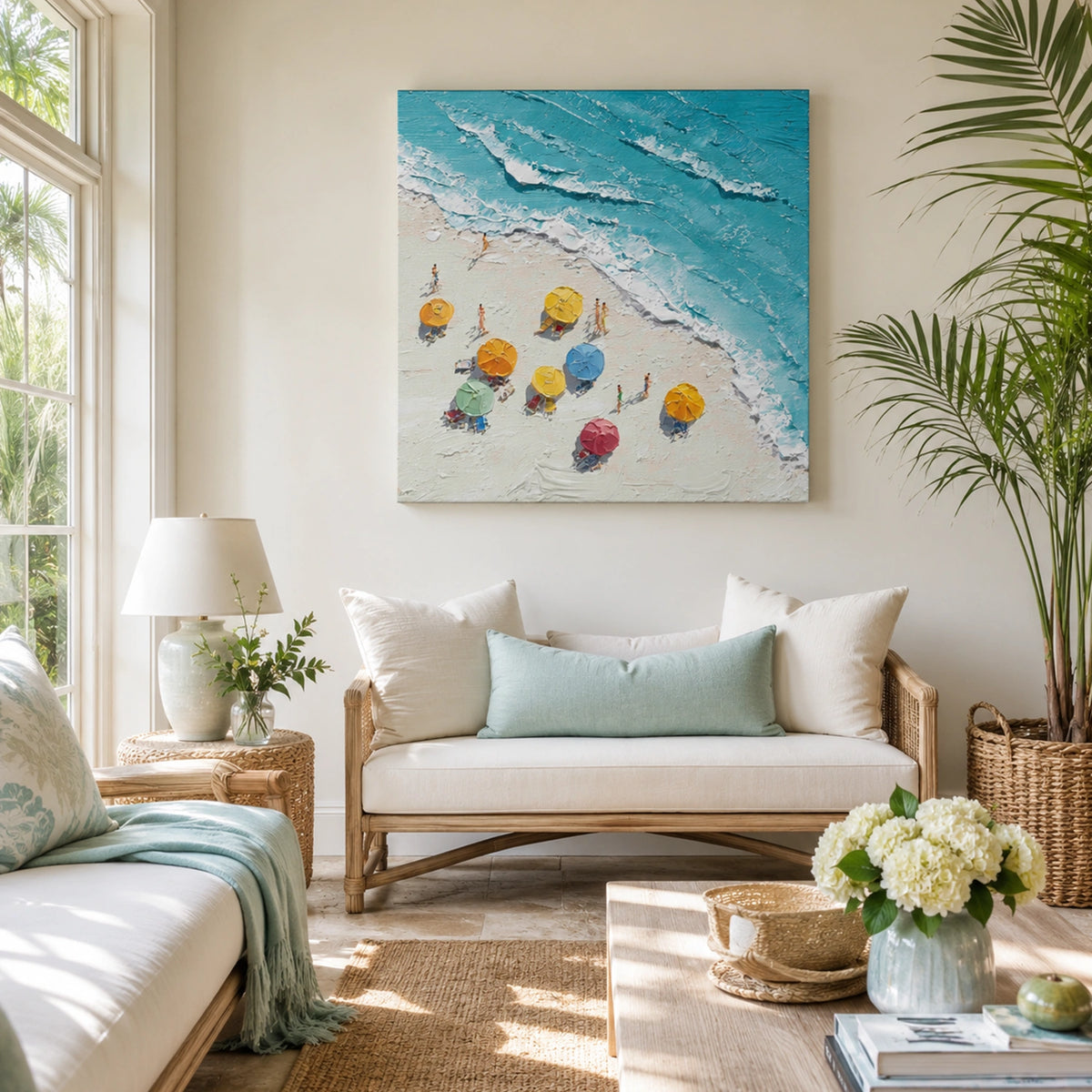 Abstract Ocean And Sky Wall Art #OS012