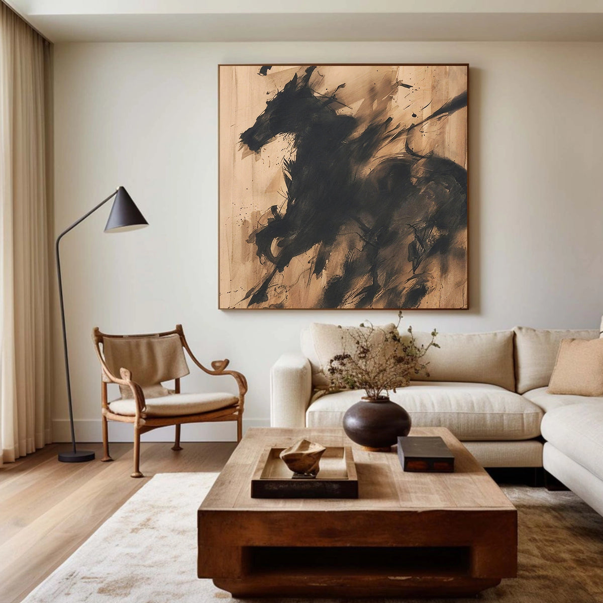 Abstract Animal Horse Wall Art #AN030