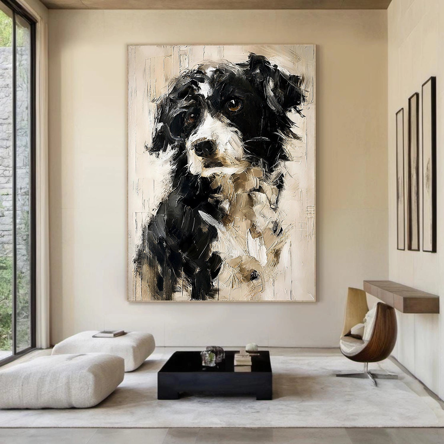 Abstract Animal Dog Wall Art #AN010