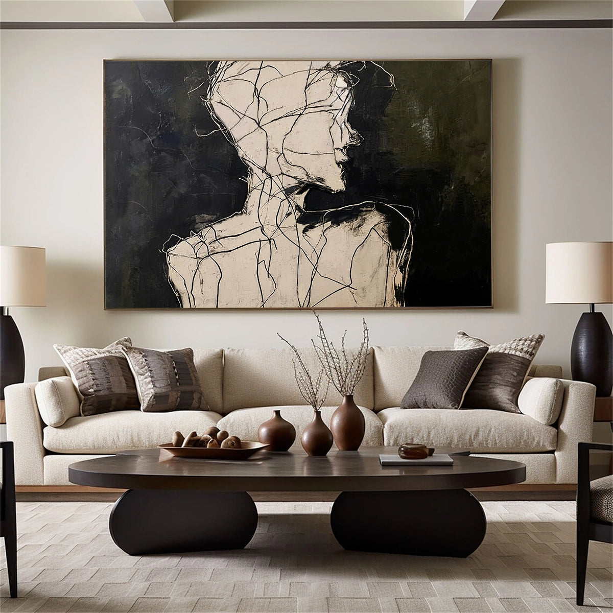 Abstract Portrait Wall Art #LA014