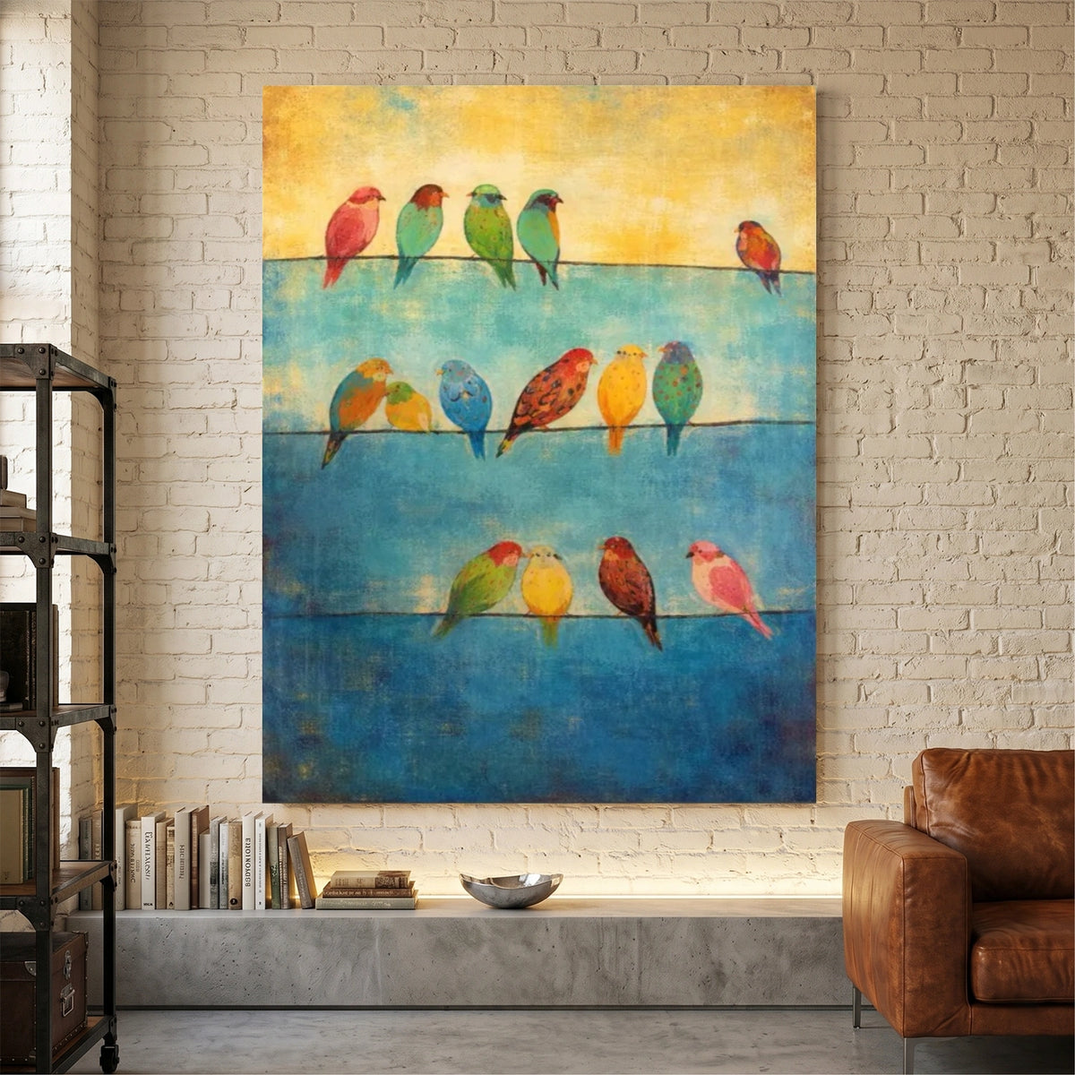 Abstract Animal Bird Wall Art #AN047