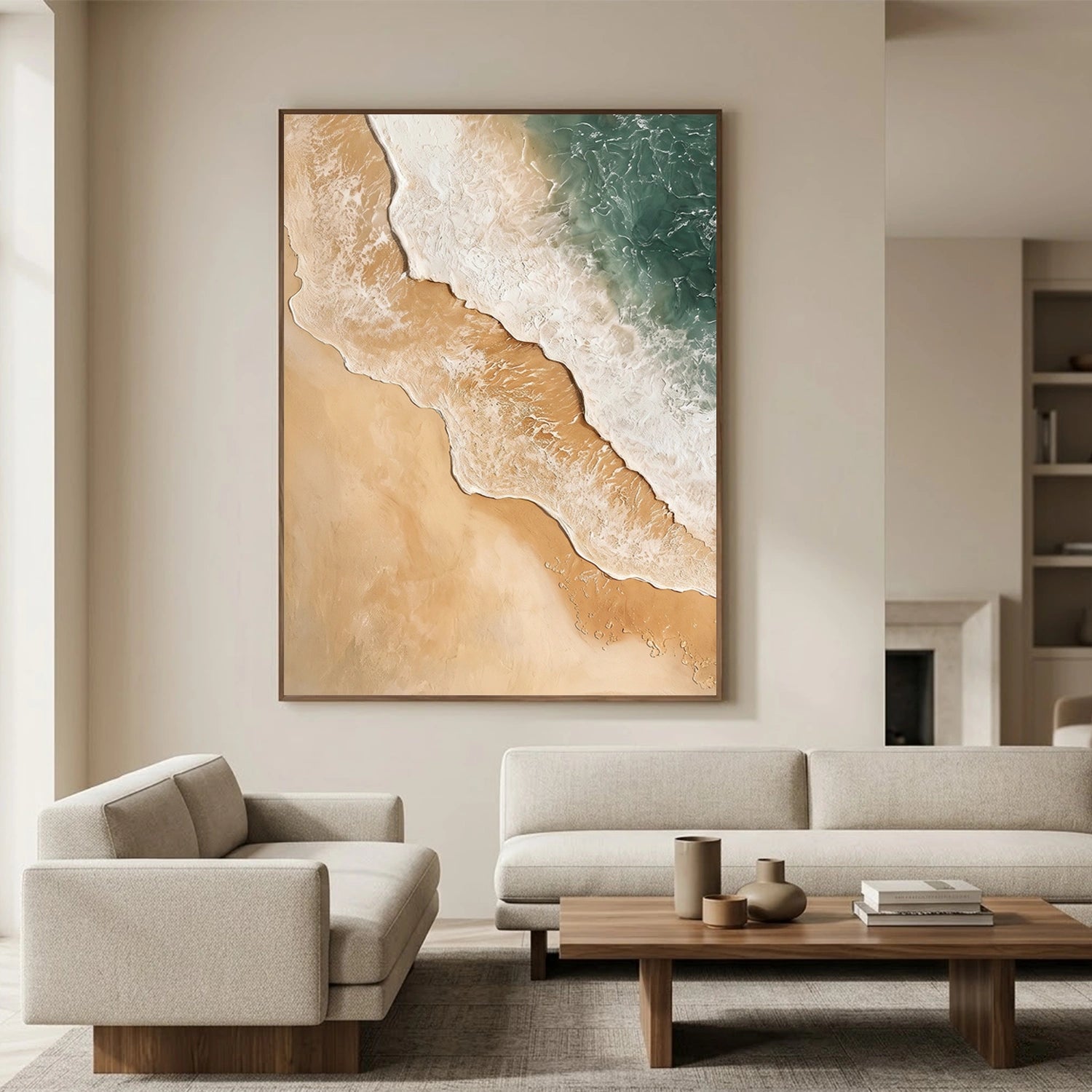 Abstract Ocean And Sky Wall Art #OS124