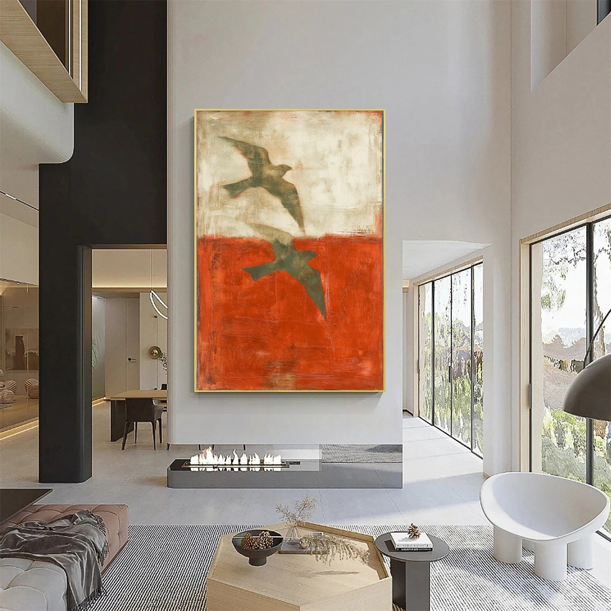 Abstract Animal Bird Wall Art #AN050