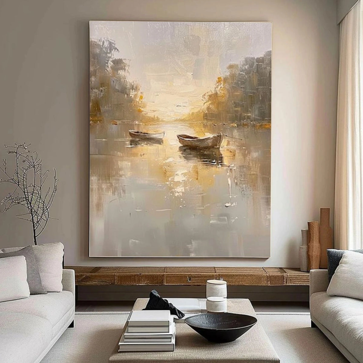 Abstract Ocean And Sky Wall Art #OS024