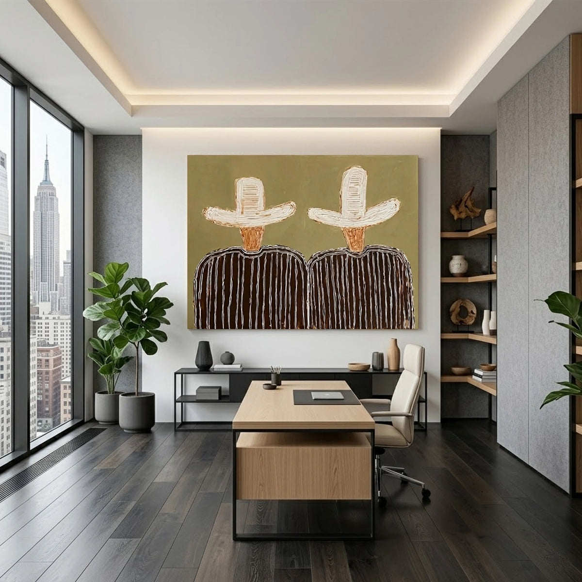 Western Cowboy Wall Art Square #AC056