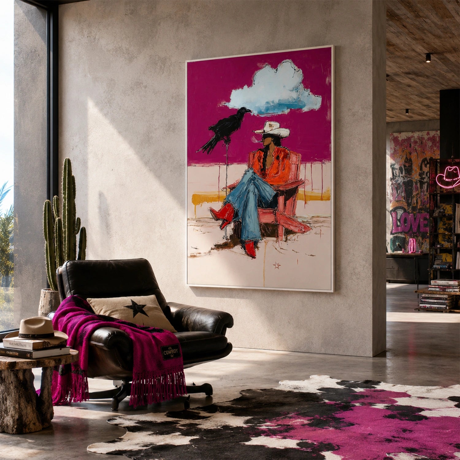 Western Cowboy Wall Art #AC039