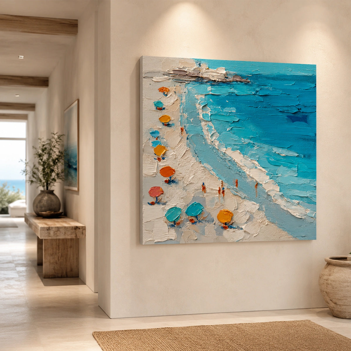 Abstract Ocean And Sky Wall Art #OS013