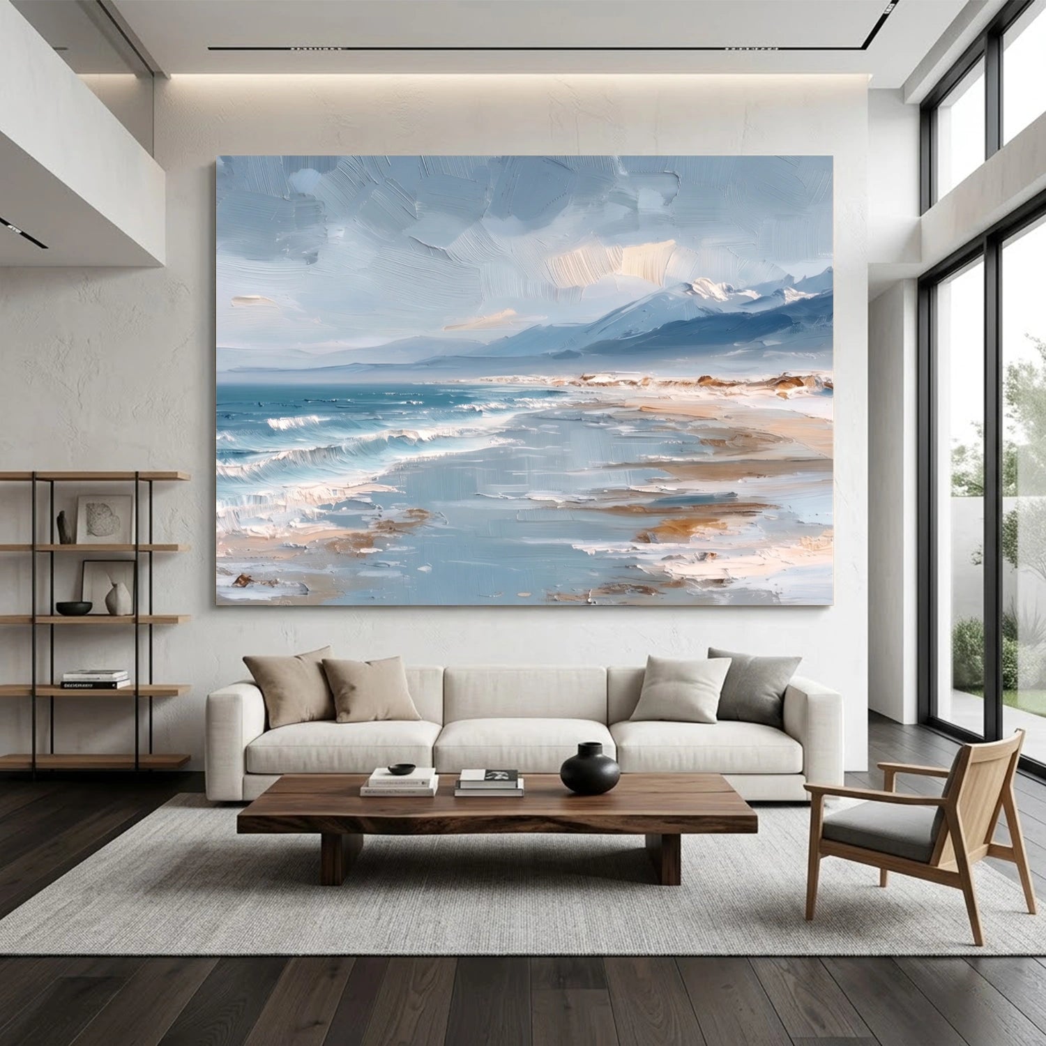 Abstract Ocean And Sky Wall Art #OS110