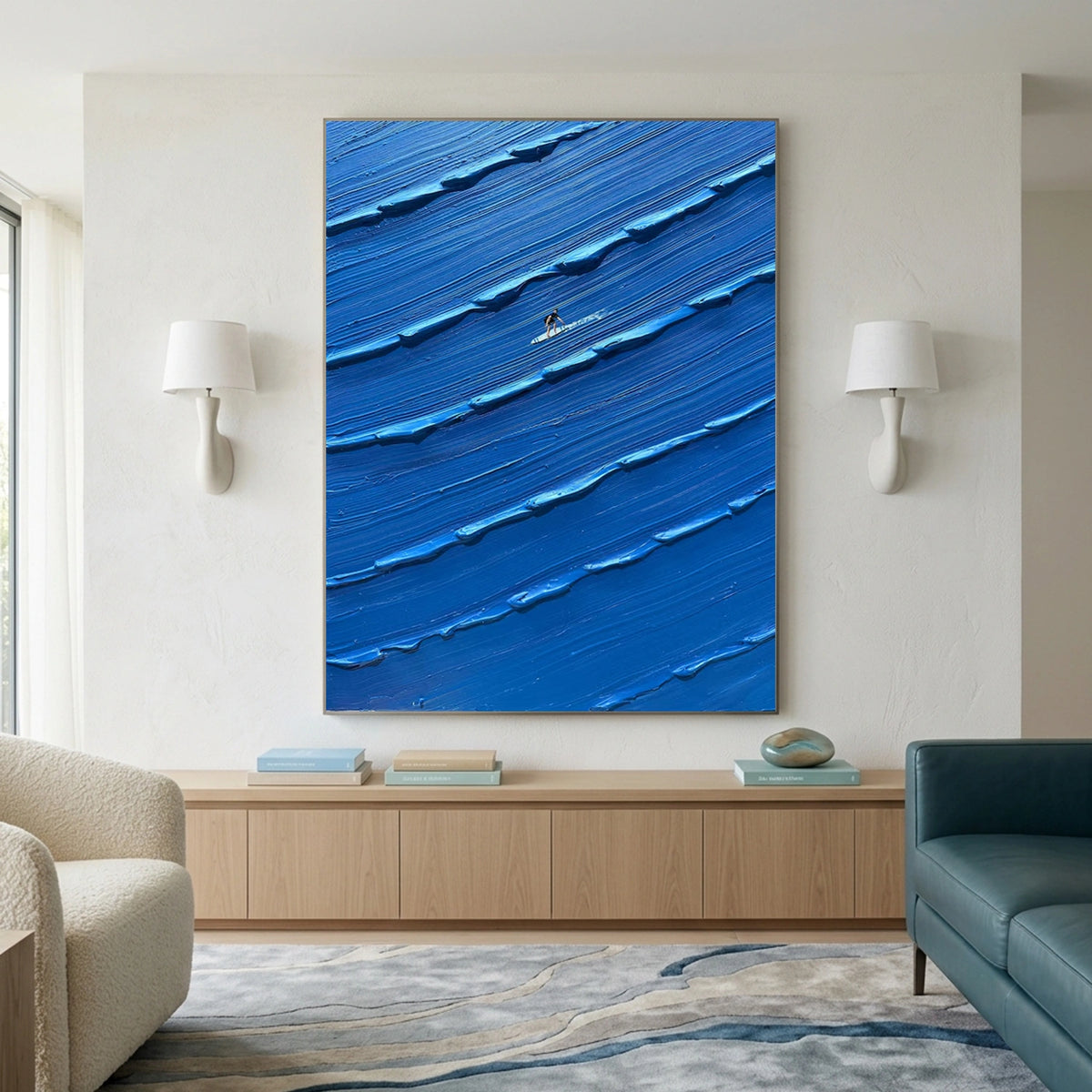 Surfing Sports Textured Wall Art #SC016