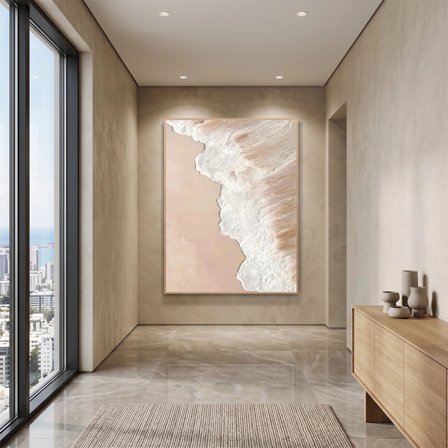 Abstract Ocean And Sky Wall Art #OS118