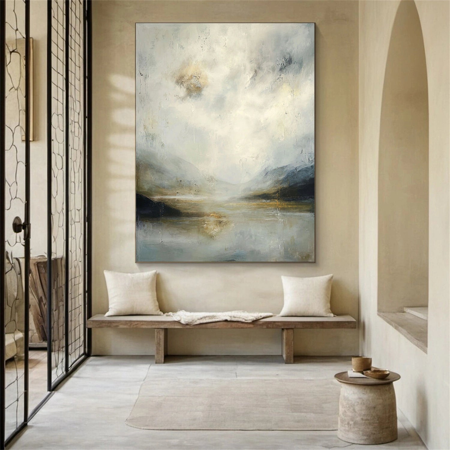 Abstract Ocean And Sky Wall Art #OS040