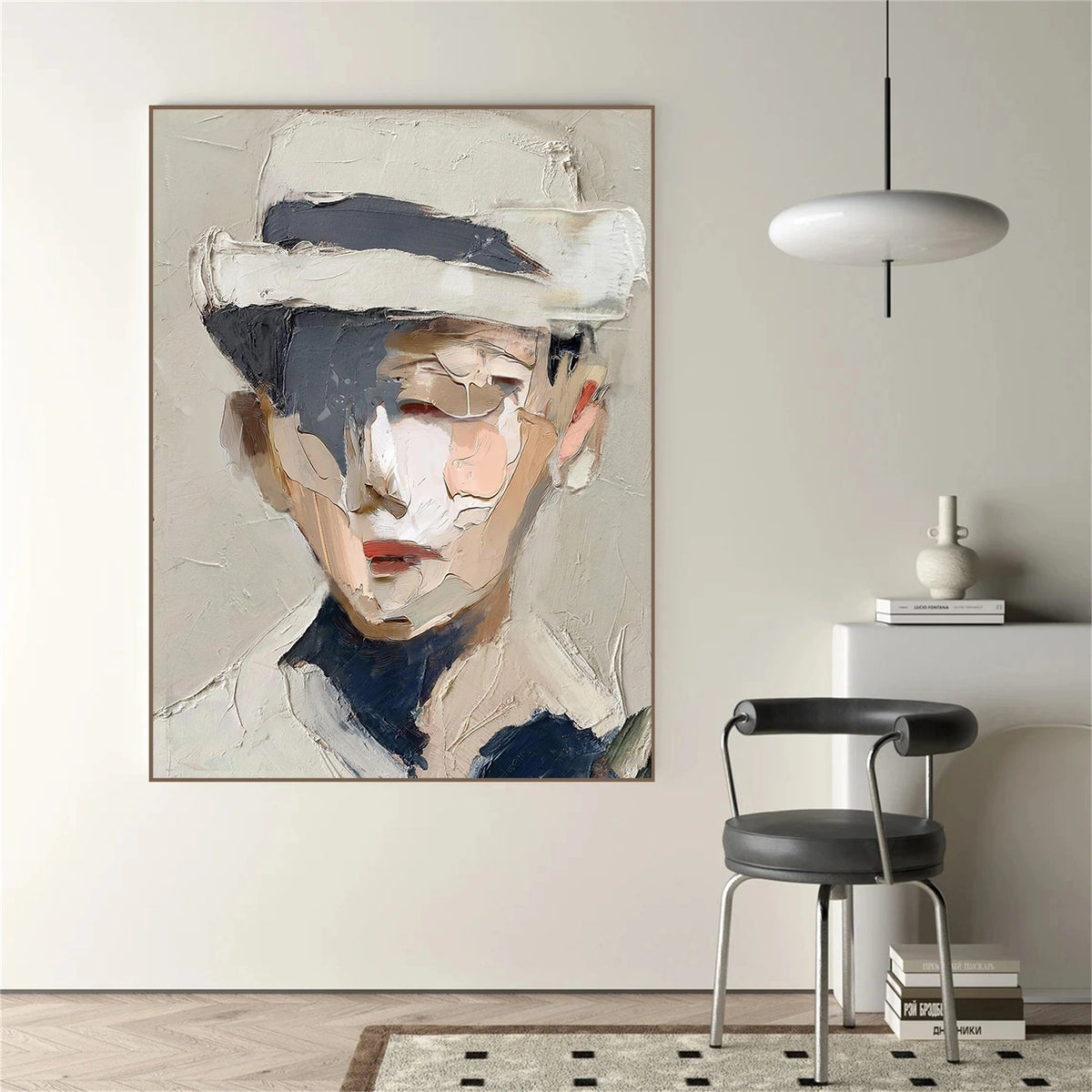 Abstract Portrait Textured Wall Art #LA020