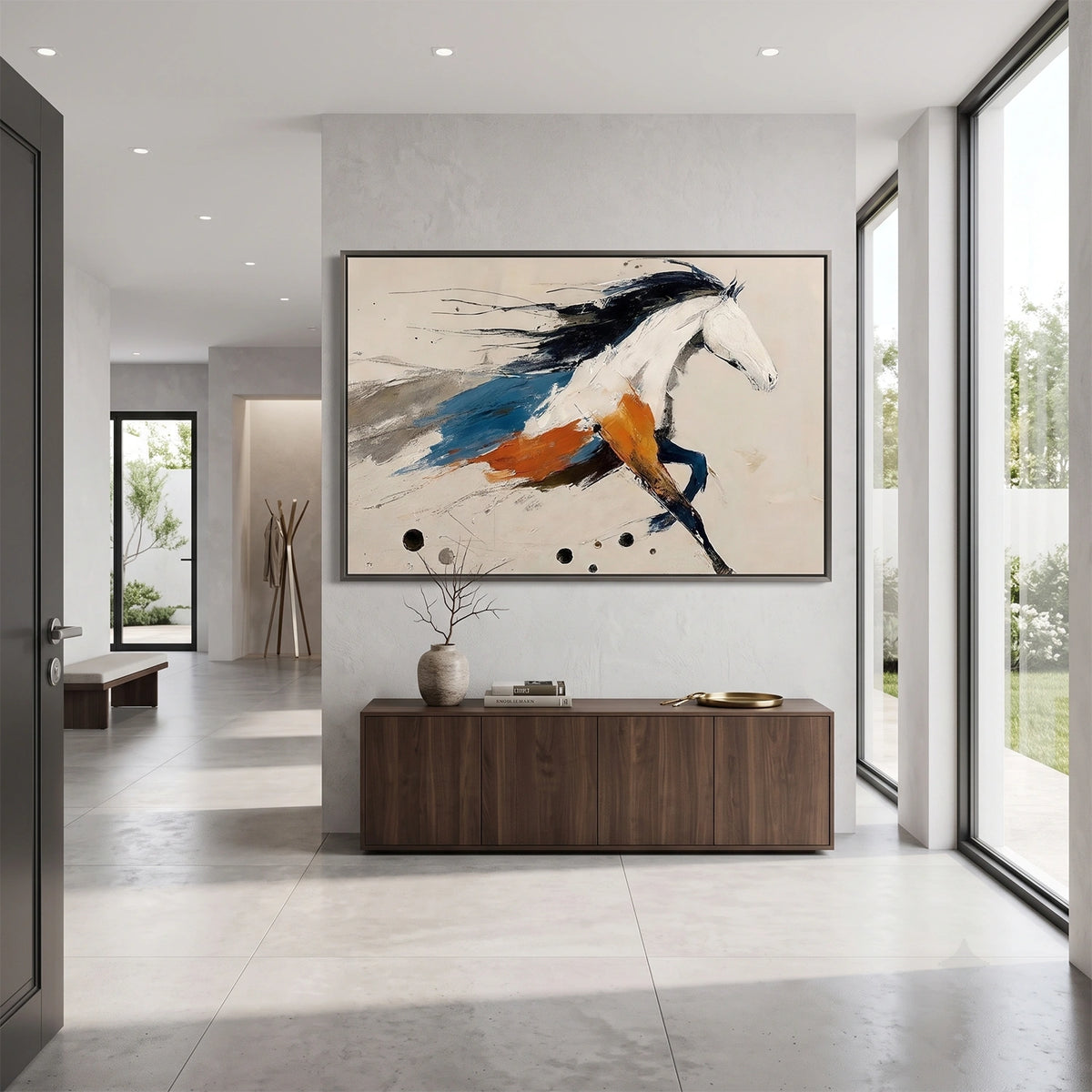 Abstract Animal Horse Wall Art #AN042