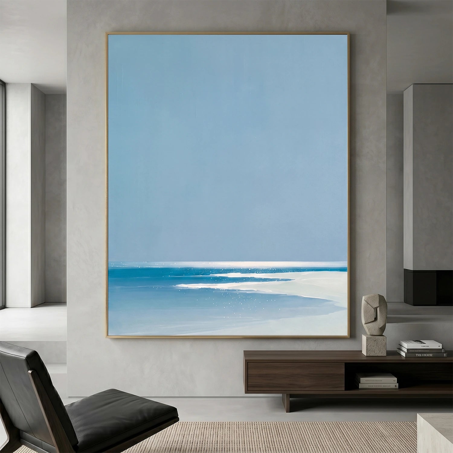 Abstract Ocean And Sky Wall Art #OS121