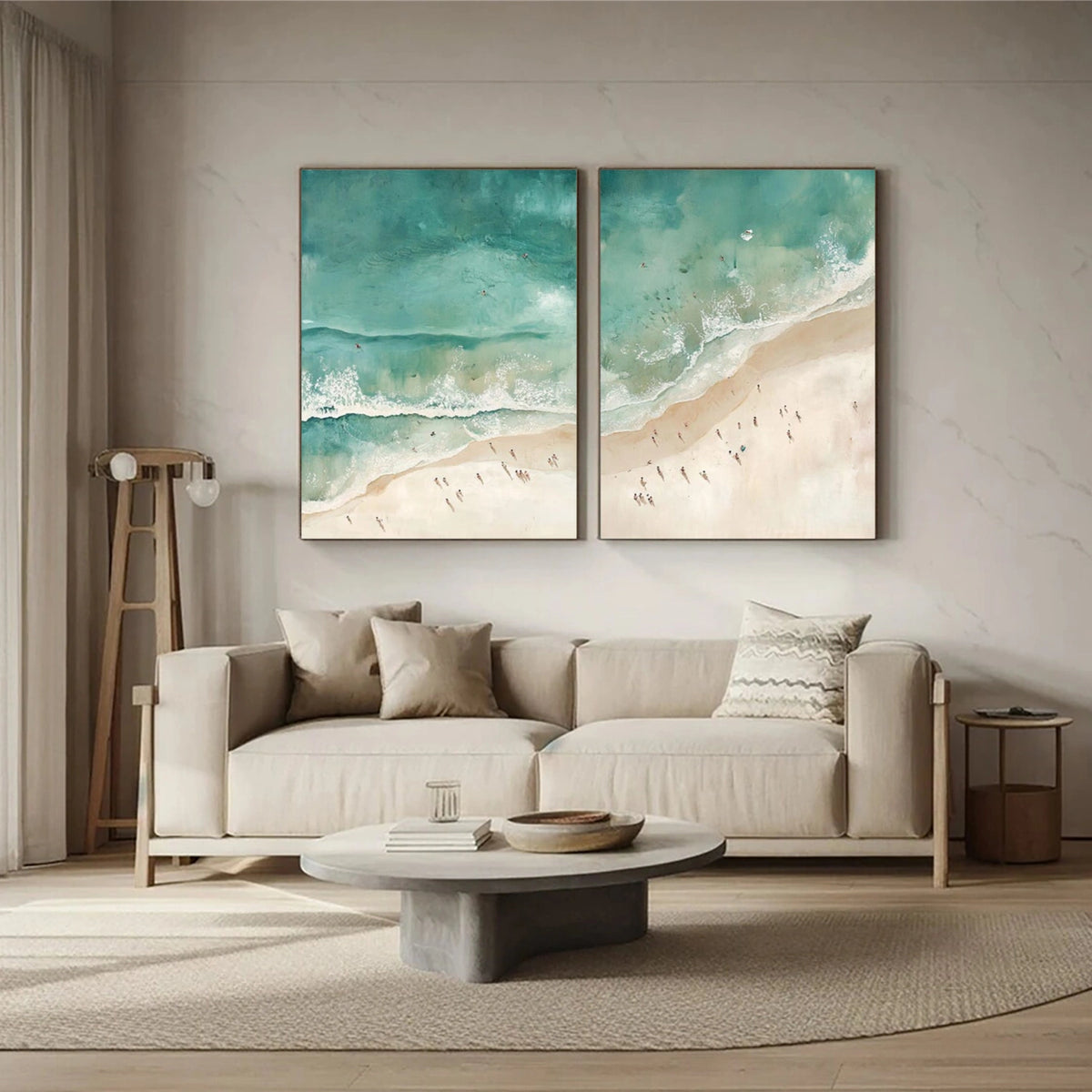 Abstract Ocean And Sky Wall Art Set of 2 #OS131