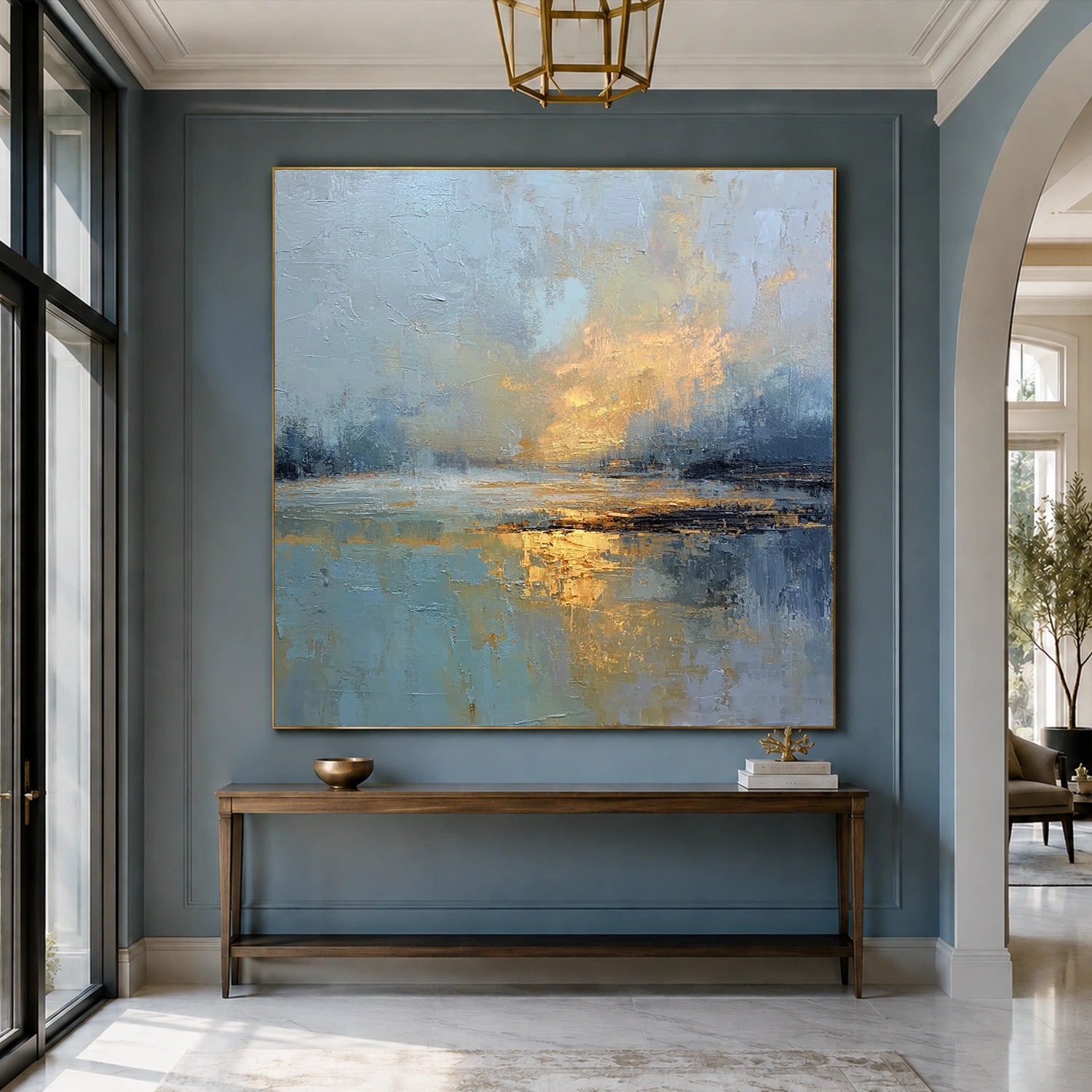 Abstract Ocean And Sky Wall Art #OS088