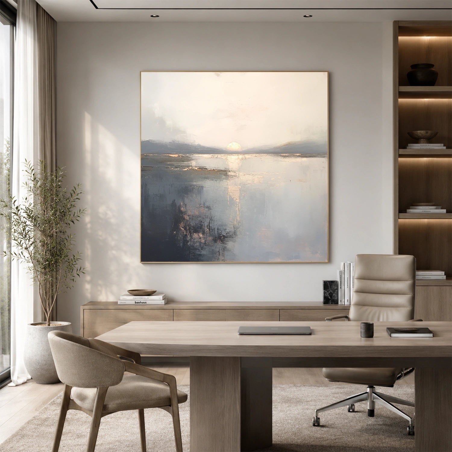 Abstract Ocean And Sky Wall Art #OS084