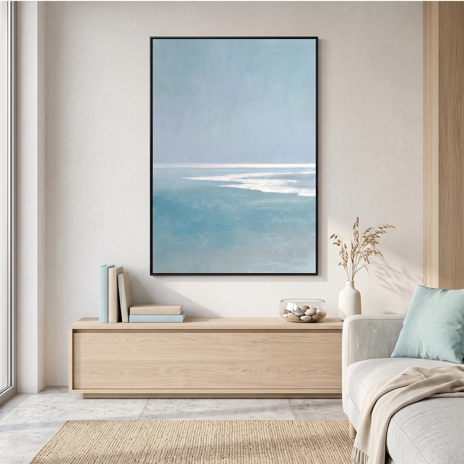 Abstract Ocean And Sky Wall Art #OS122
