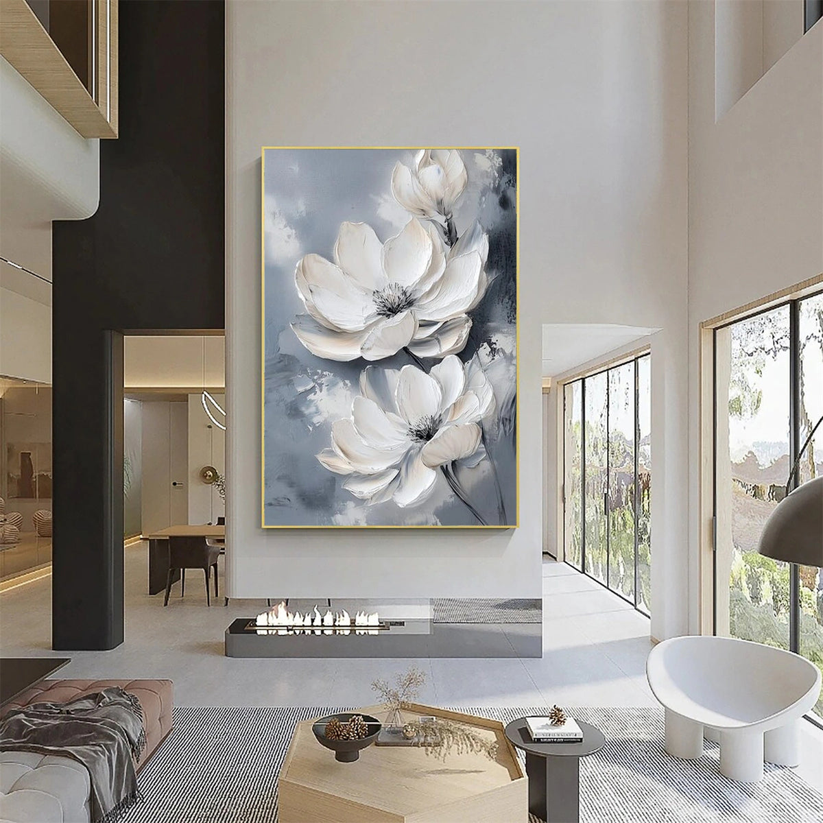 Abstract Flower And Tree Textured Wall Art #FT027