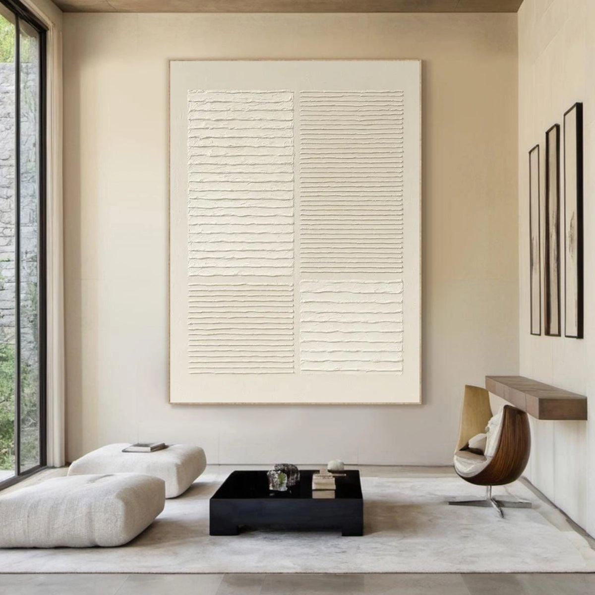 Beige Minimalist Textured Wall Art #MW024