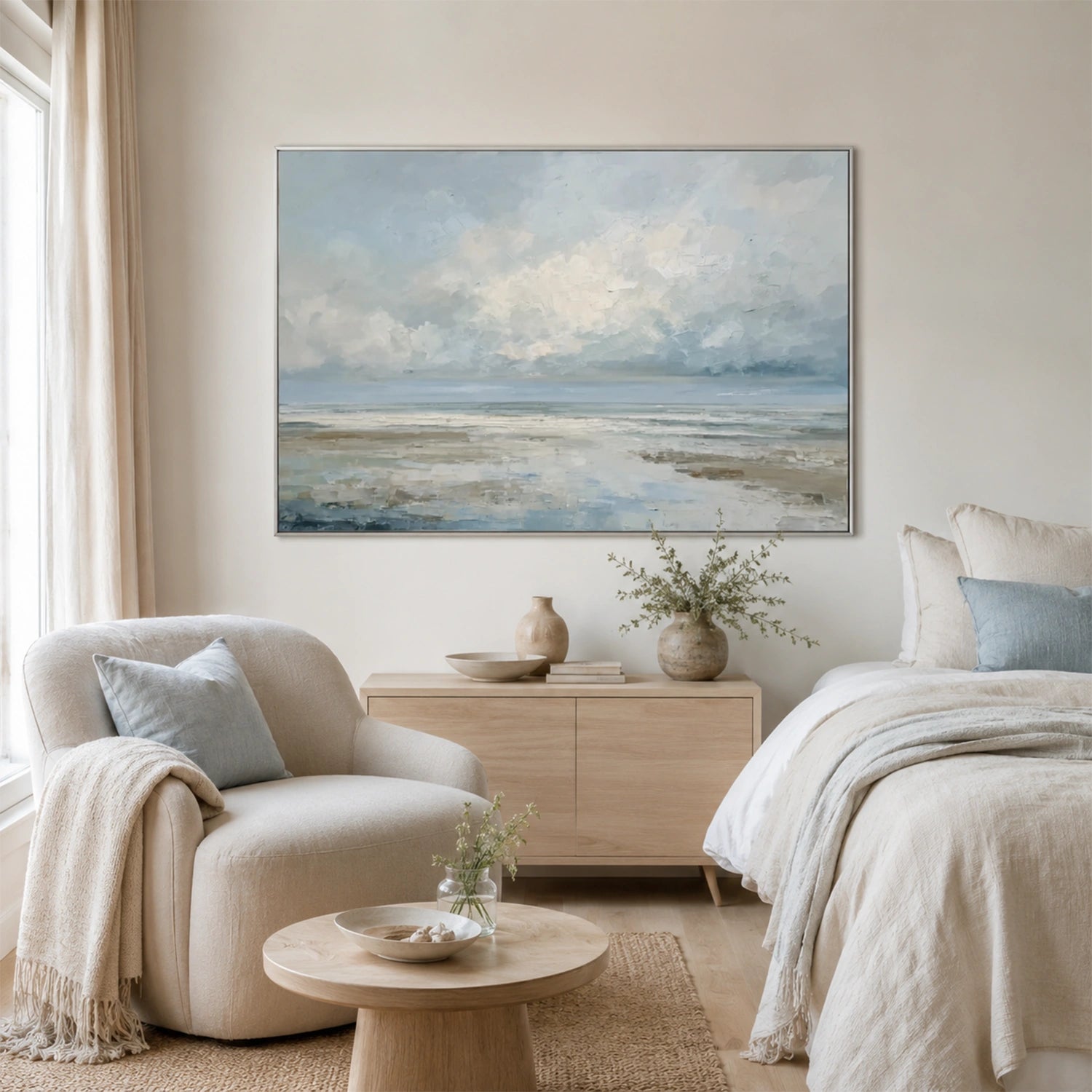 Abstract Ocean And Sky Wall Art #OS068